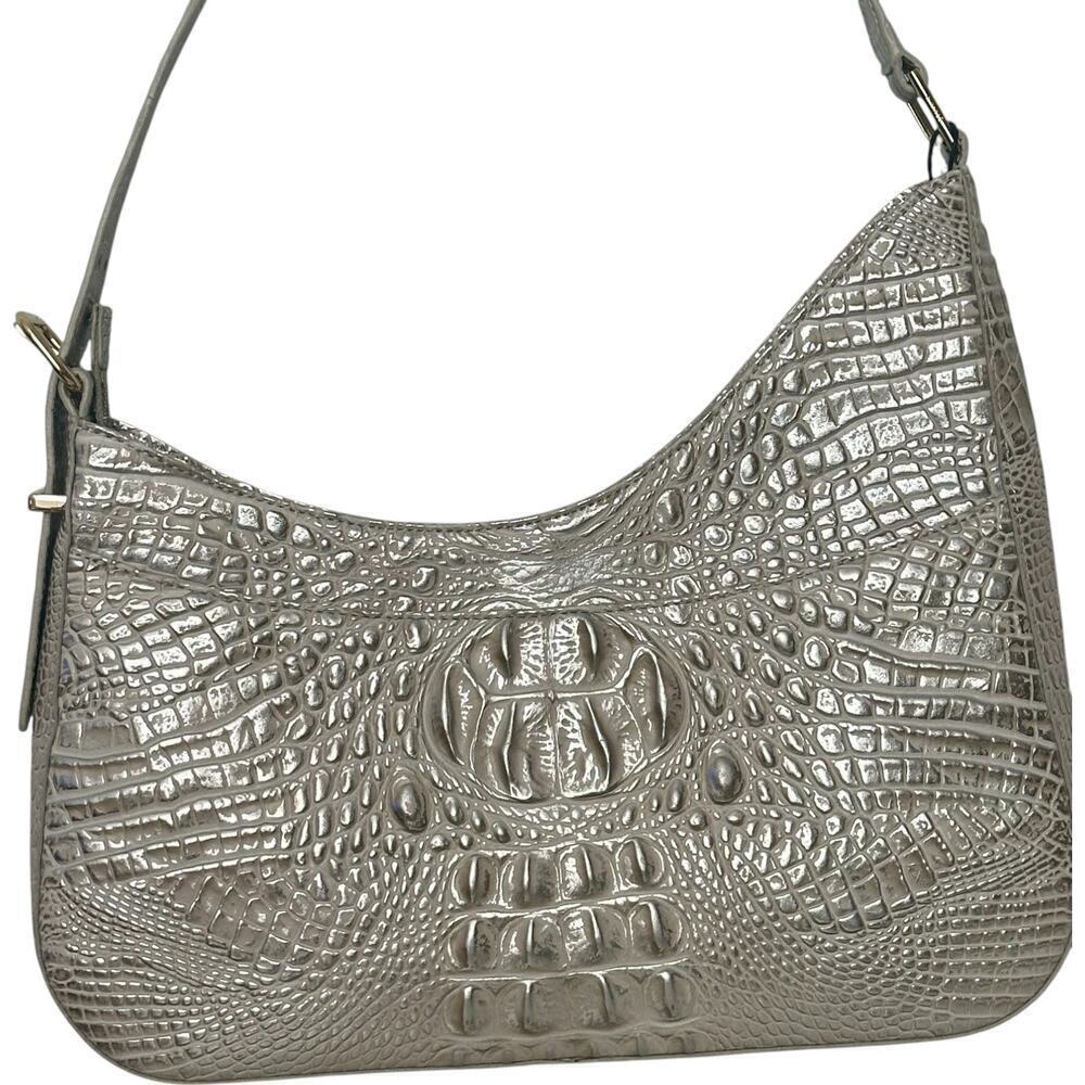 NWT Brahmin Abbot Melbourne Leather Shoulder Bag in Ivory Dream - Picture 5 of 15